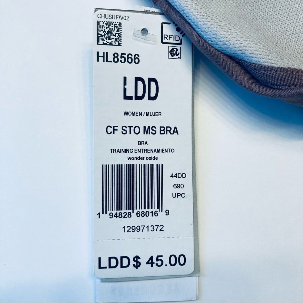 Adidas‎ CoreFlow Studio Sports Bra Womens L D-DD HL8566 Strappy Yoga PIlates NEW - Picture 5 of 10